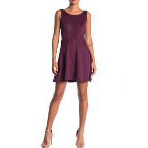 MXsold BAILEY BLUE Party Sparkle Skater Design Mini Dress